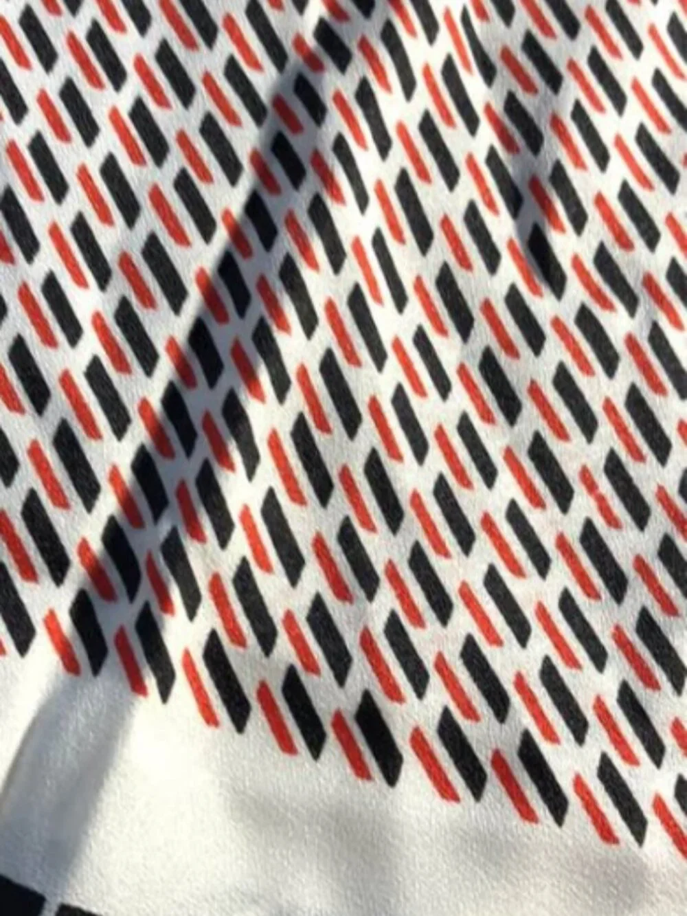 Red Black White Houndstooth Scarf Paoli